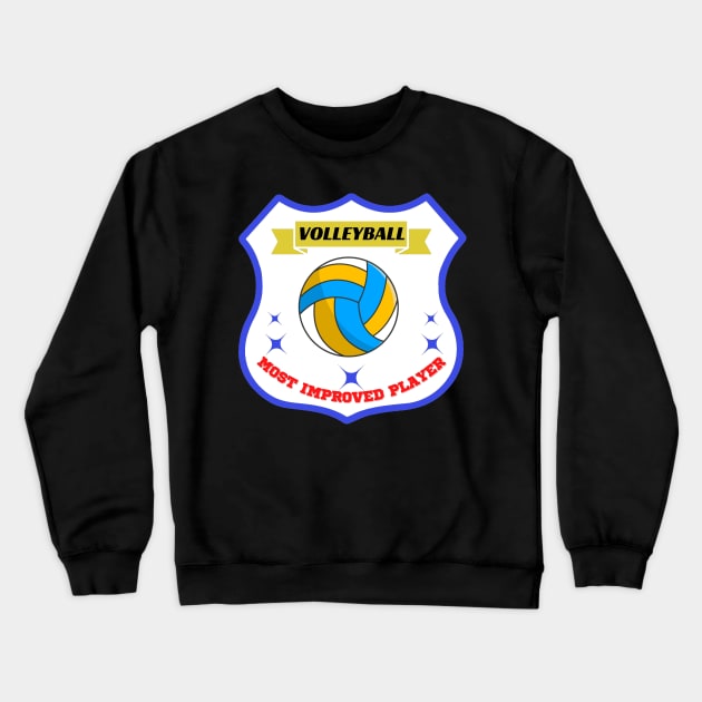 most improved player volleyball Crewneck Sweatshirt by Aspectartworks